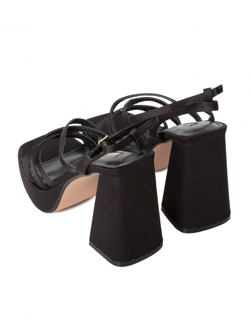 Sandalias Plataforma Elegantes Negras