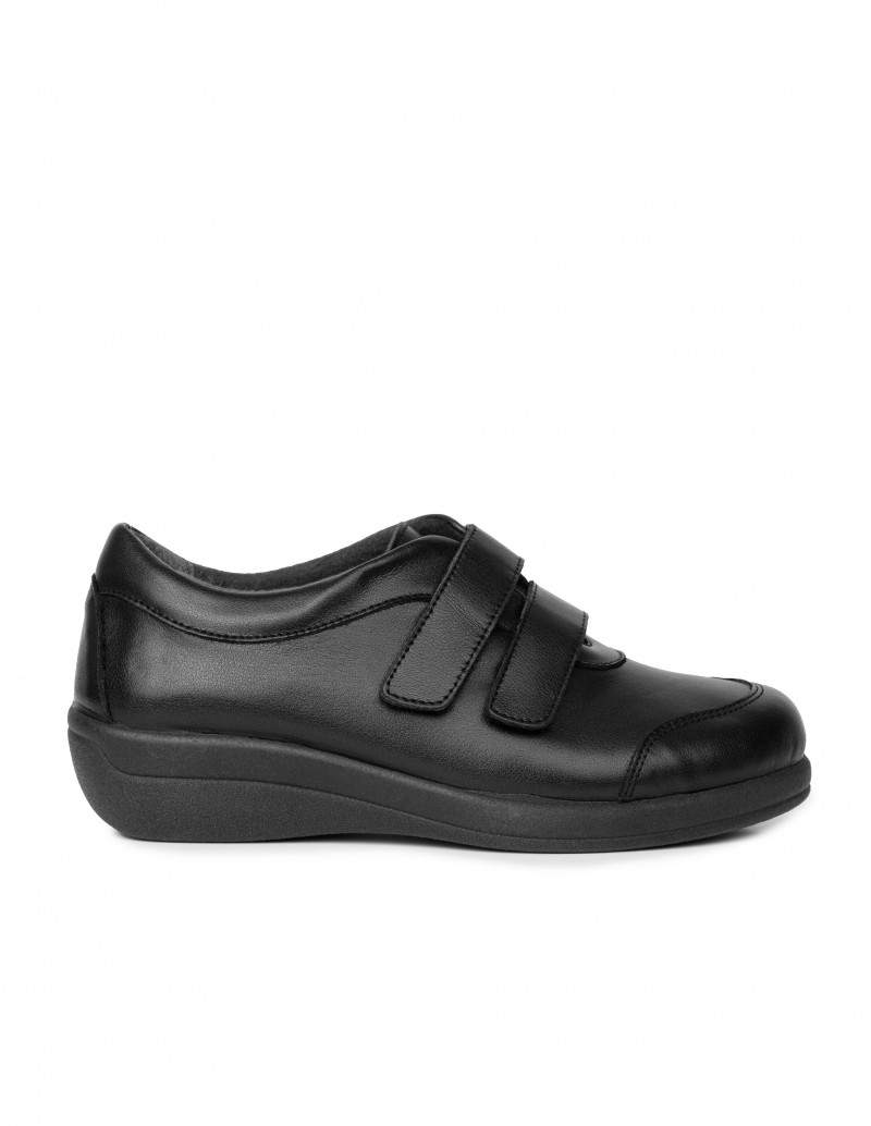 Zapatos Velcro Mujer Negros - LIMONERA