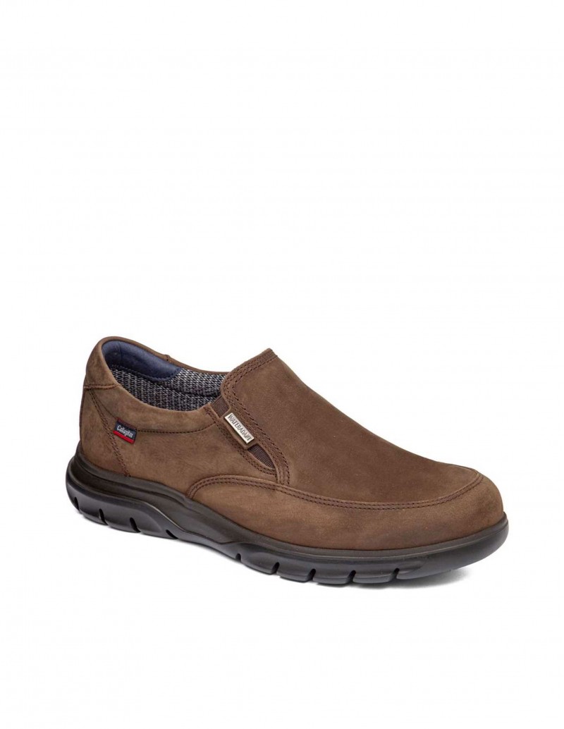 CALLAGHAN Mocasines Impermeables Piel Marrón 2