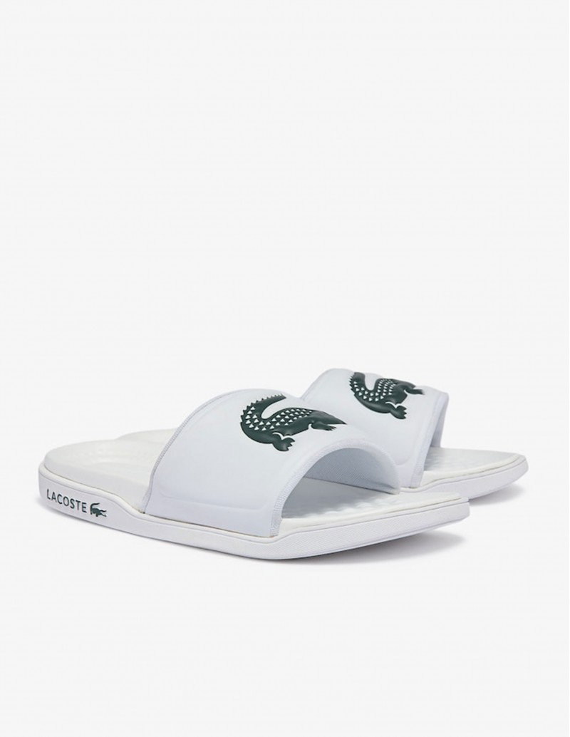 Chanclas Blancas Hombre Lacoste