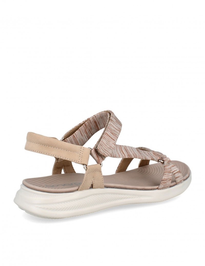 Sandalias Deportivas Beige Mujer