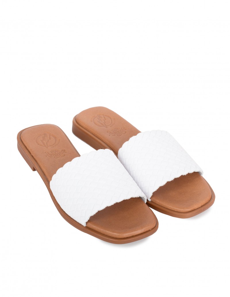 Sandalias Pala Trenzadas Blancas PERA LIMONERA 2