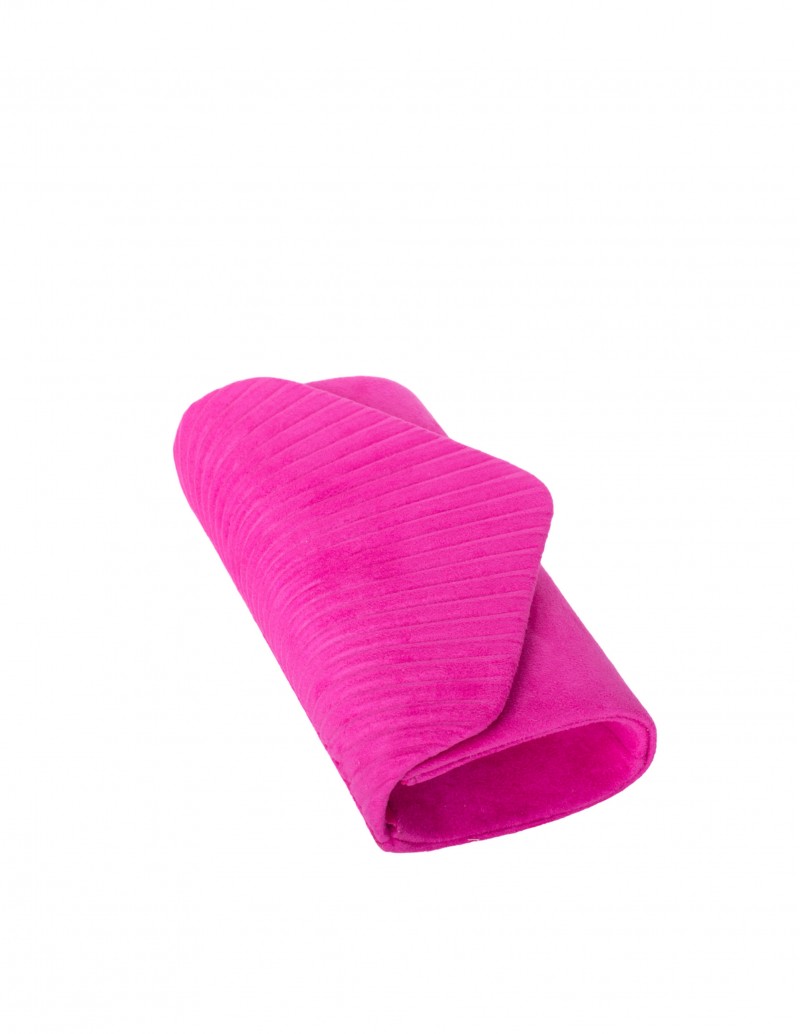 Clutch Fiesta Fucsia Solapa Fruncida