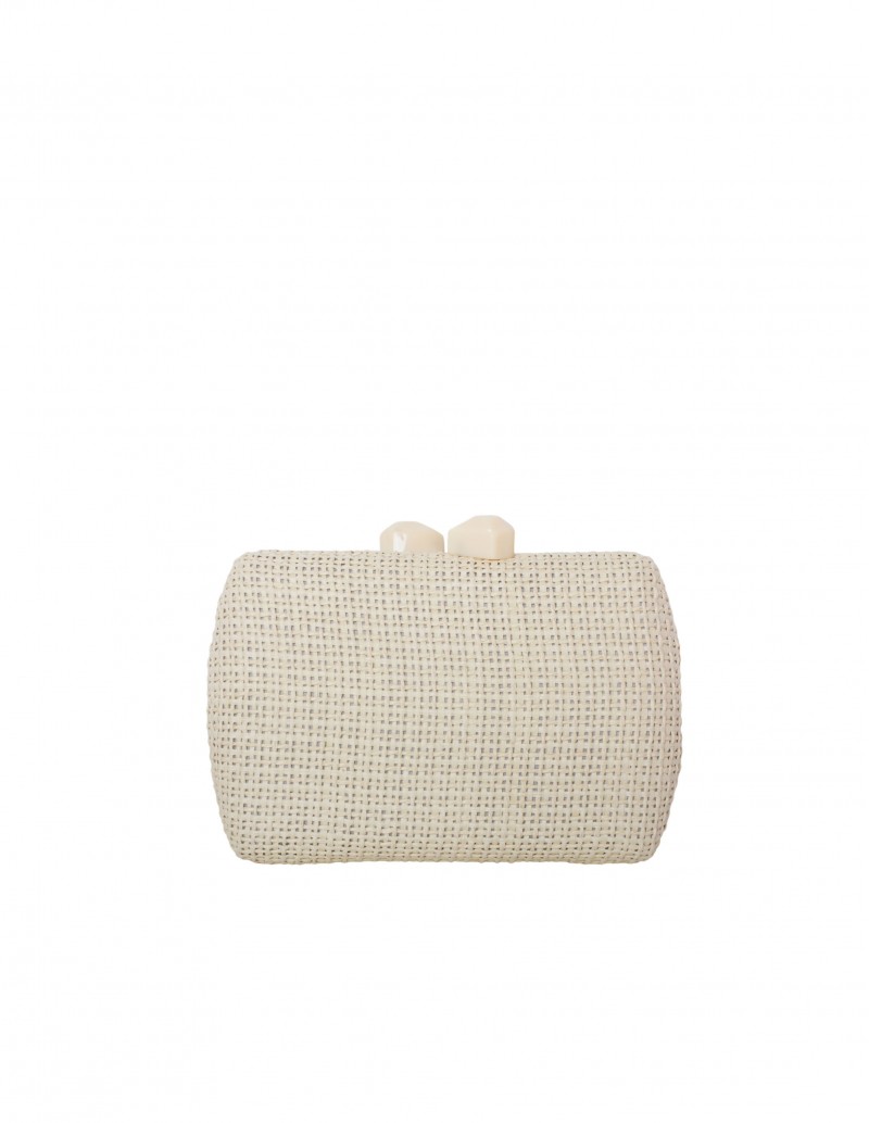 Clutch Fiesta Rafia Beige