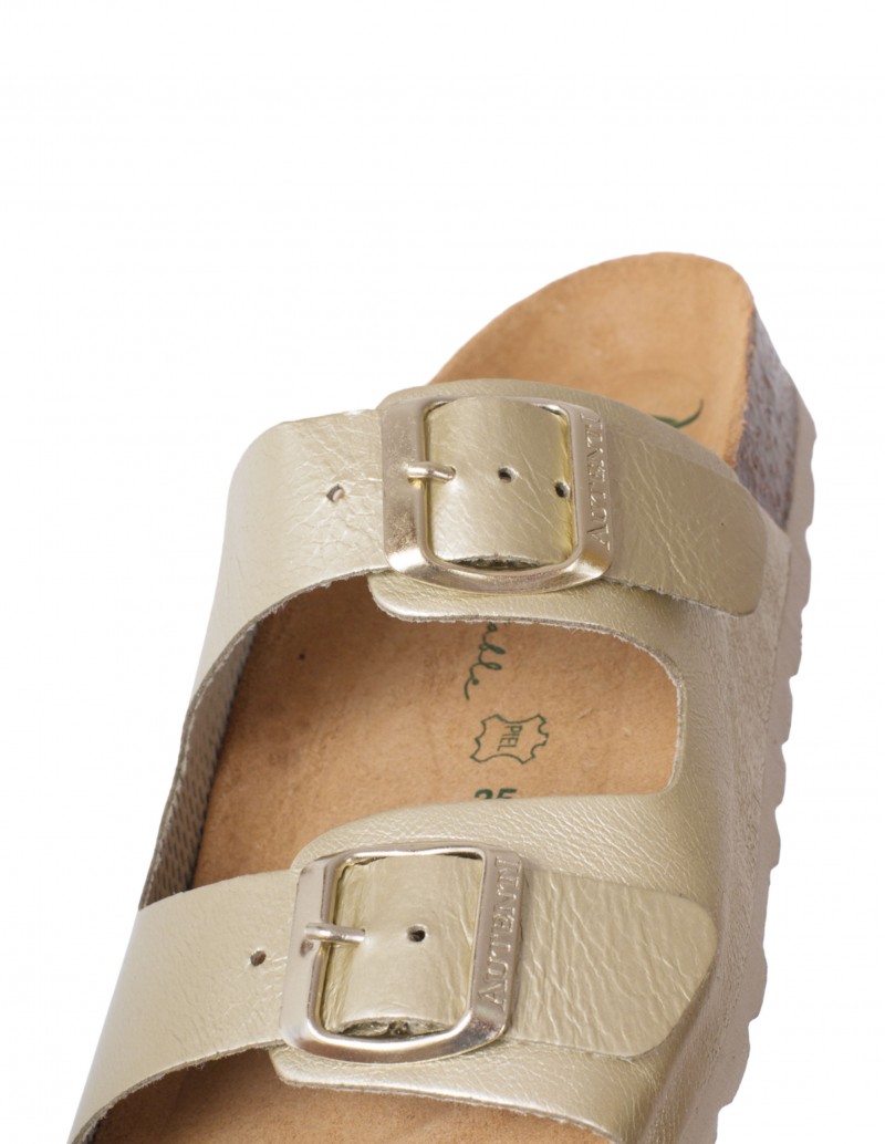 AUTENTI Sandalias Bio Doradas