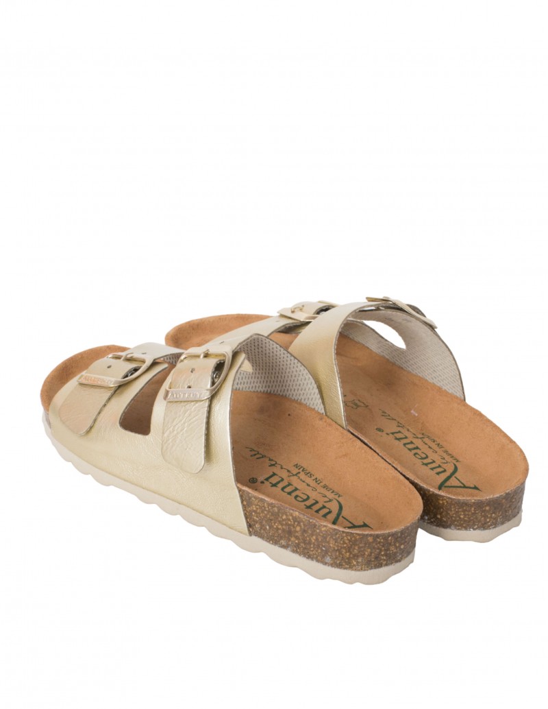 Sandalias Bio Hebillas Doradas