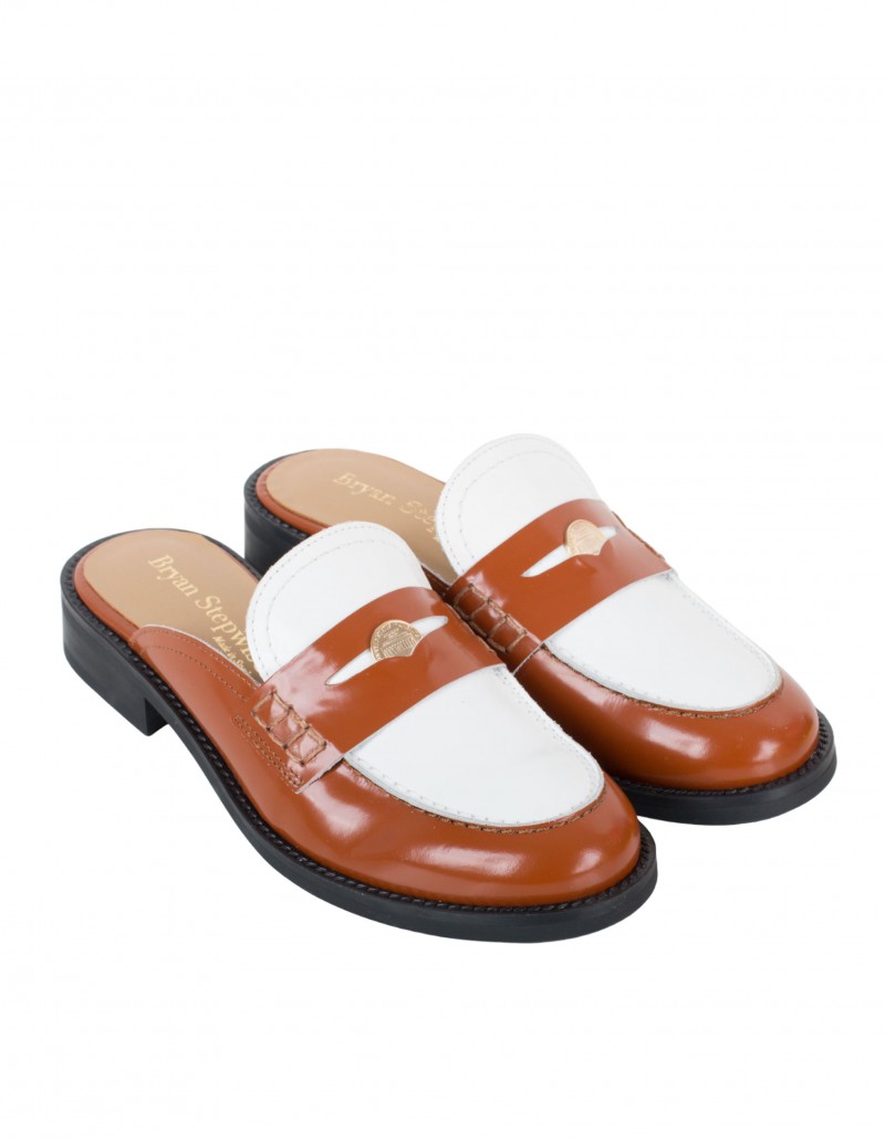 BRYAN Mocasines Destalonados Bicolor Caldera 2