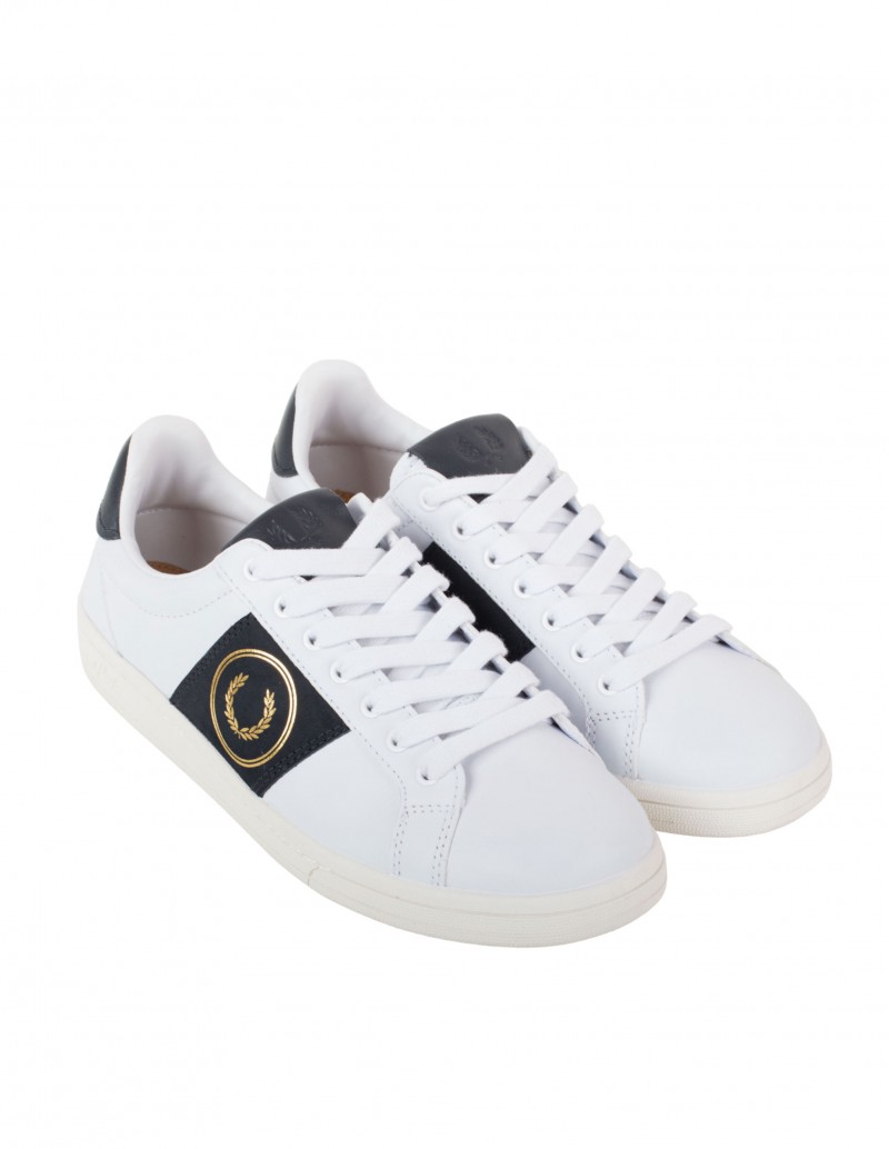 FRED PERRY Zapatillas Piel Blancas Combinadas 2