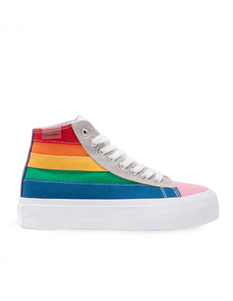 D. FRANKLIN Zapatillas Altas Arco Iris