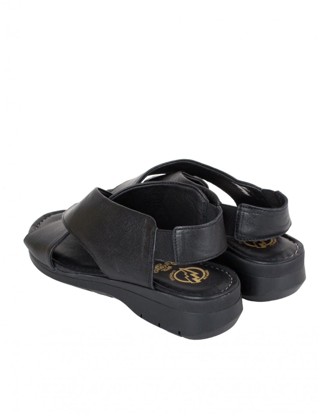 Sandalias best sale cruzadas negras