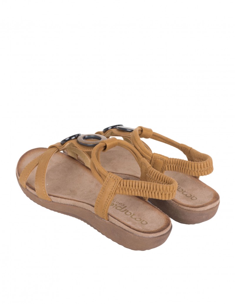 Sandalias Planas Tiras Marrones