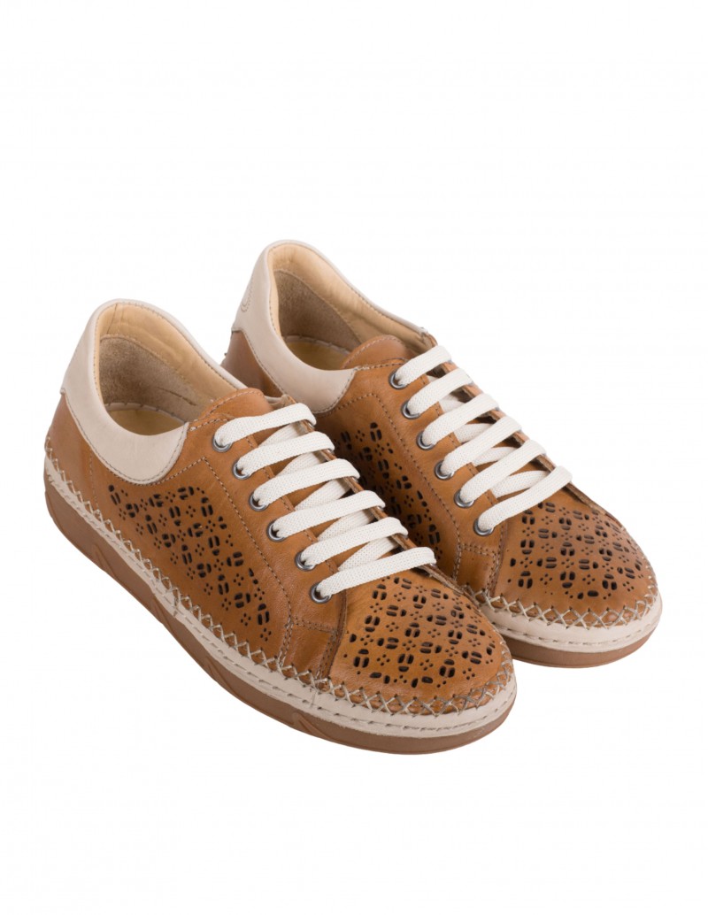 Blucher Mujer Verano Piel Calada