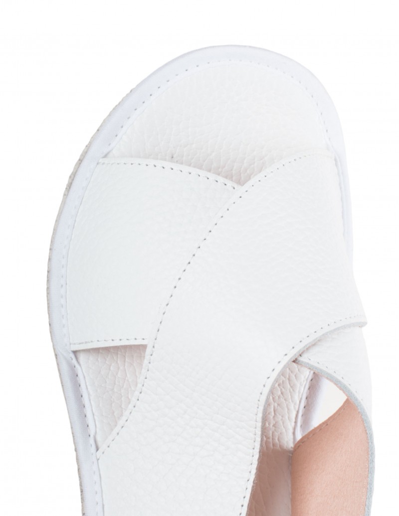 DOCTOR CUTILLAS Sandalias Piel Blancas