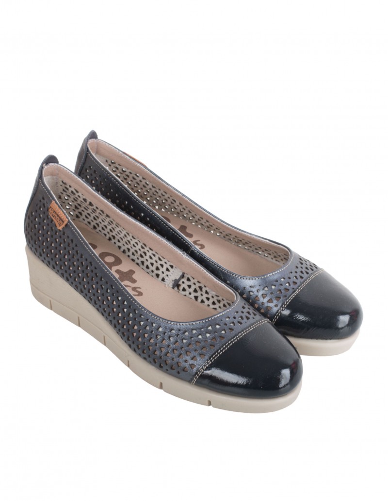 48 HOURS Bailarinas Cuña Caladas Azul 2