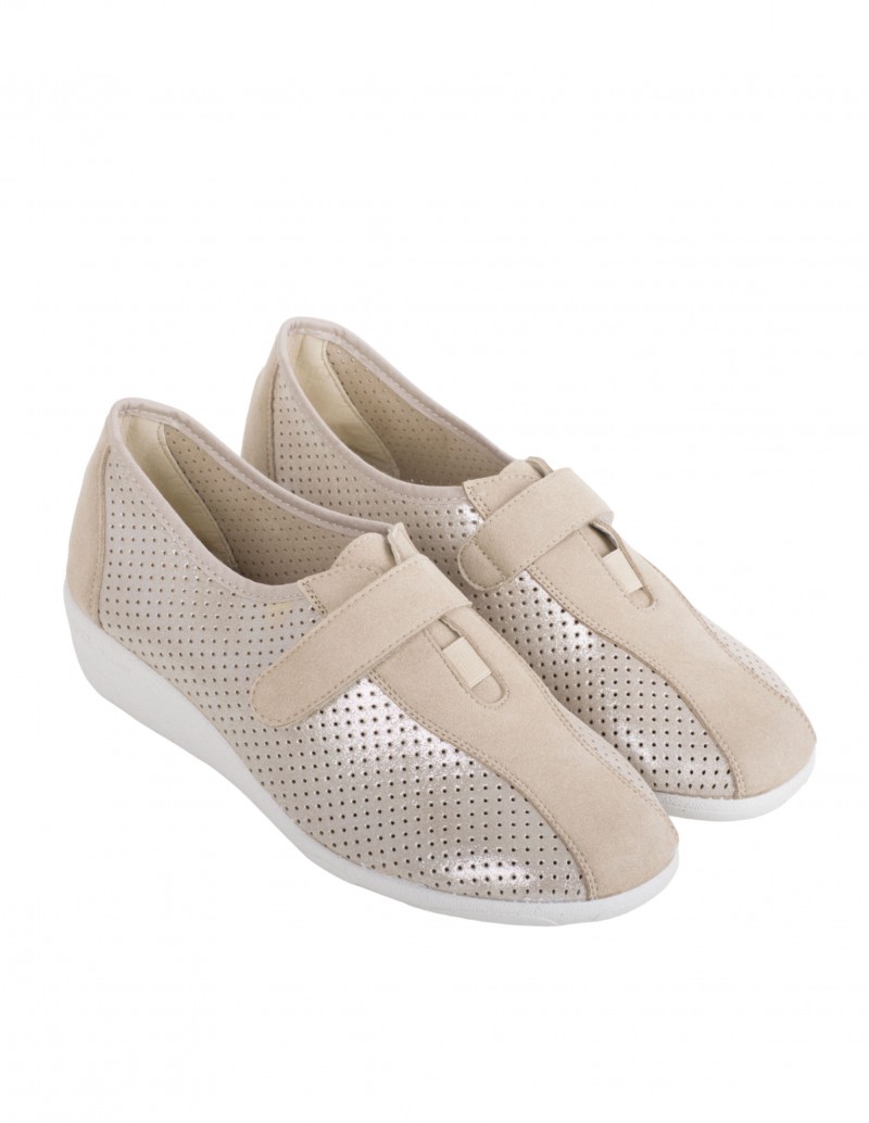 Zapatos Cuña Mujer Velcro
