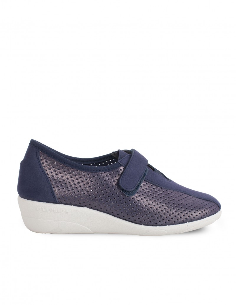 DOCTOR CUTILLAS Zapatos Cuña Velcro Azul