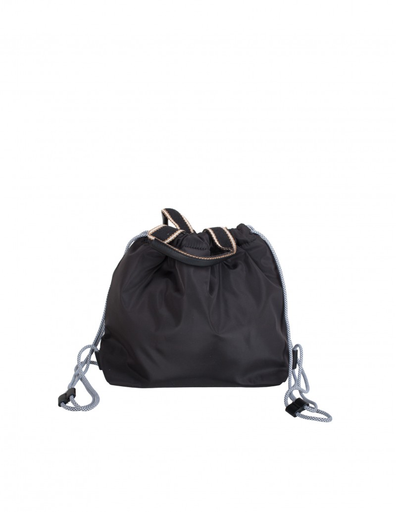 Bolso Mochila Negro Nylon