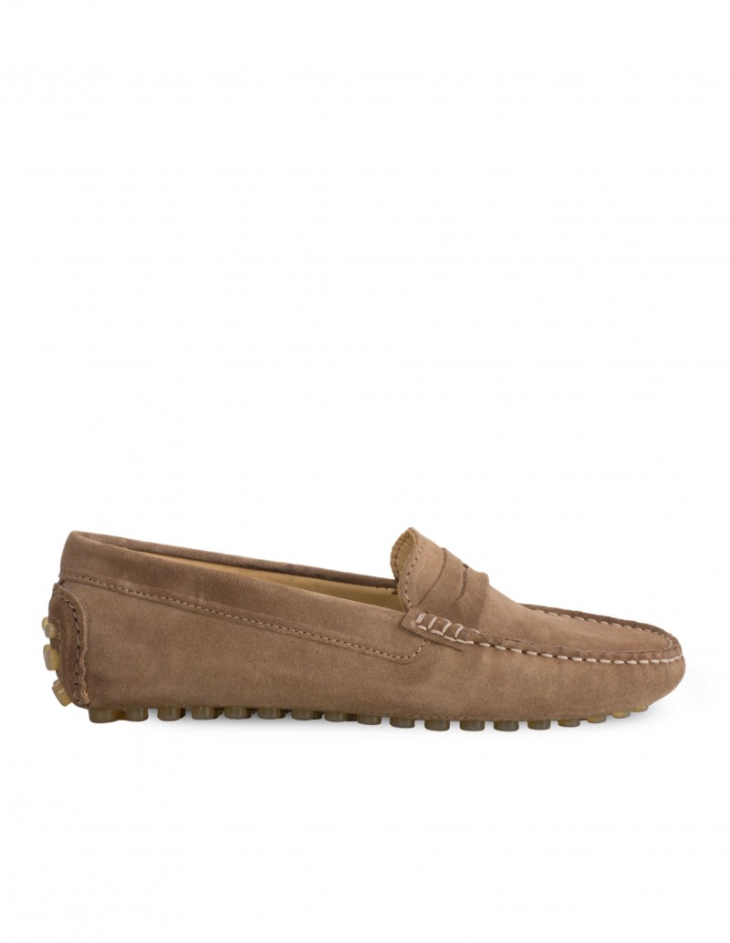 Mocasines Camel Mujer Tacos Goma PERA LIMONERA