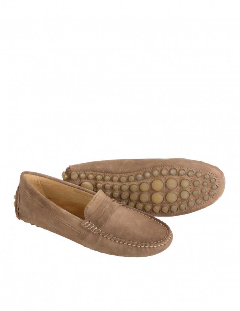 Mocasines Camel Tacos Goma Mujer