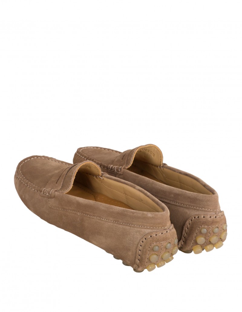 Mocasines Ante Mujer Camel