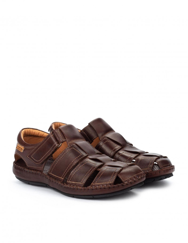 PIKOLINOS Cangrejeras Hombre Piel Marrones 2