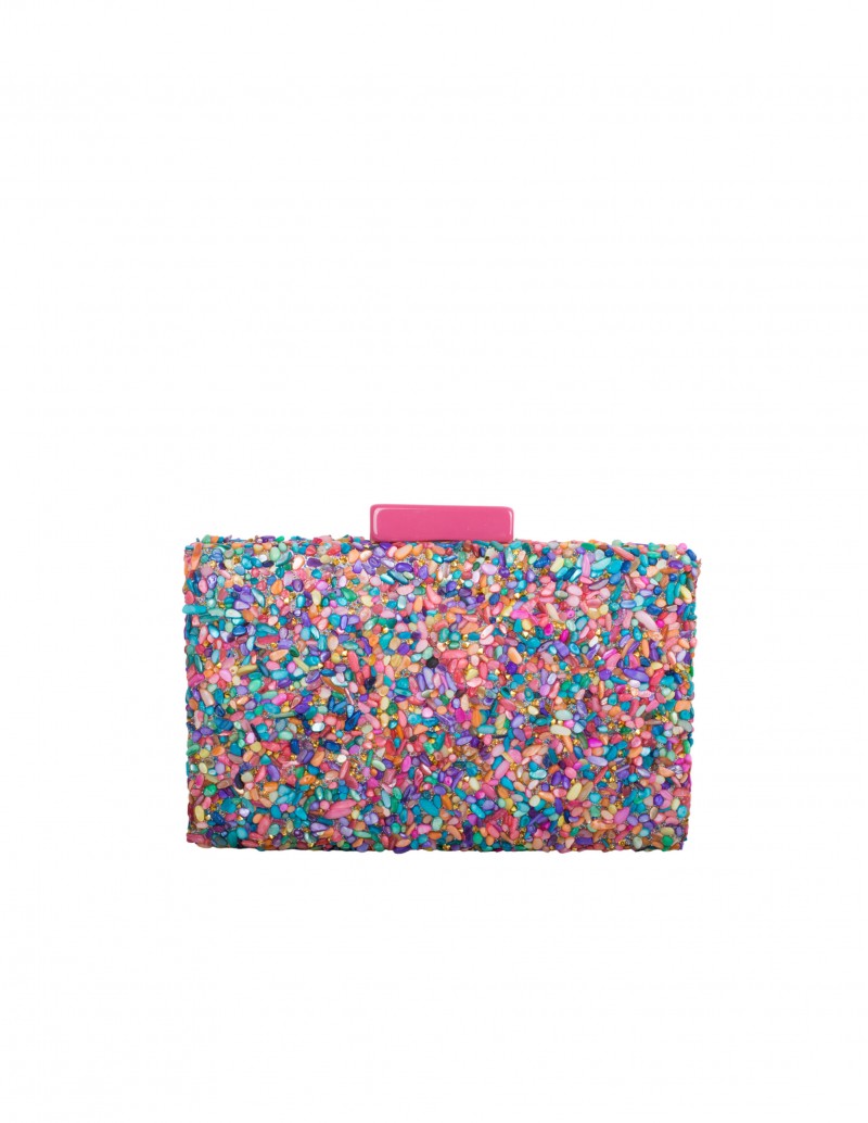 Clutch Fiesta Piedras Colores