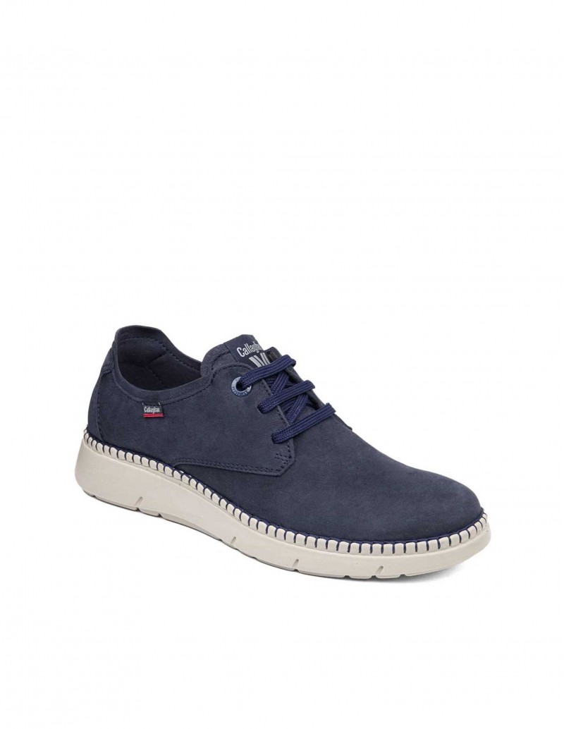 Zapatos Callaghan Hombre Ante Azul