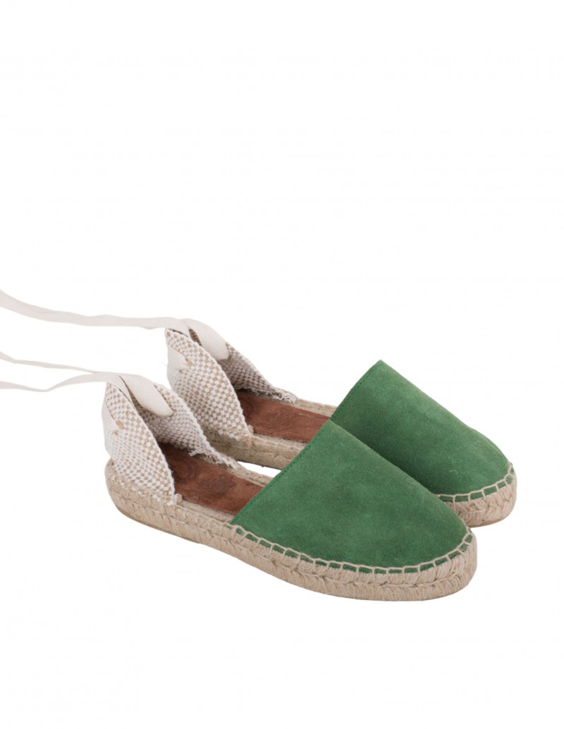 Alpargatas Planas Cintas Verdes 2