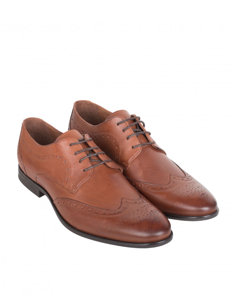 Blucher Vestir Piel Picados Camel PERA LIMONERA 2