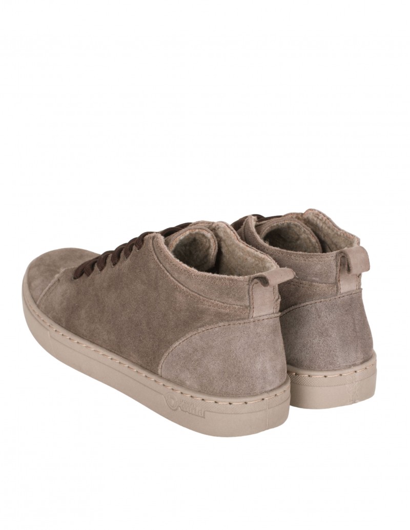 Botines Hombre Casual Serraje Taupe