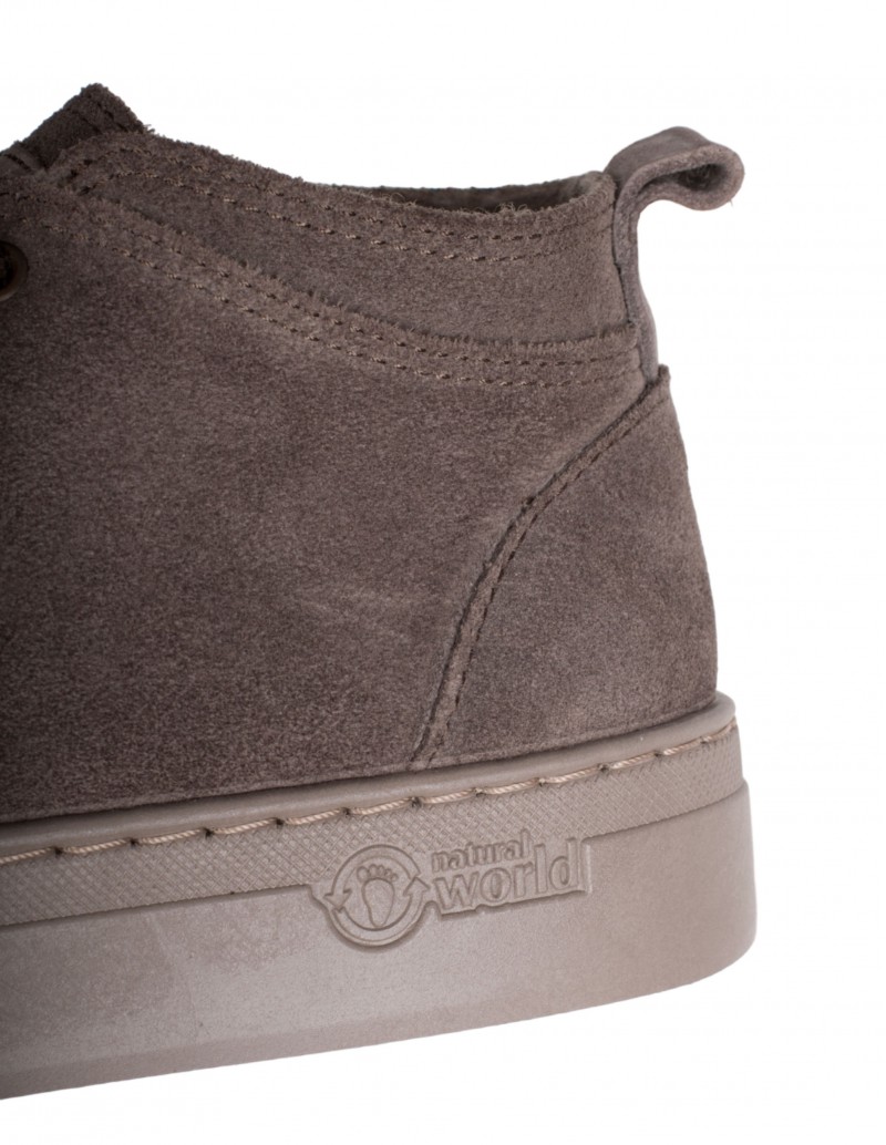 NATURAL WORLD Botines Grises detalle
