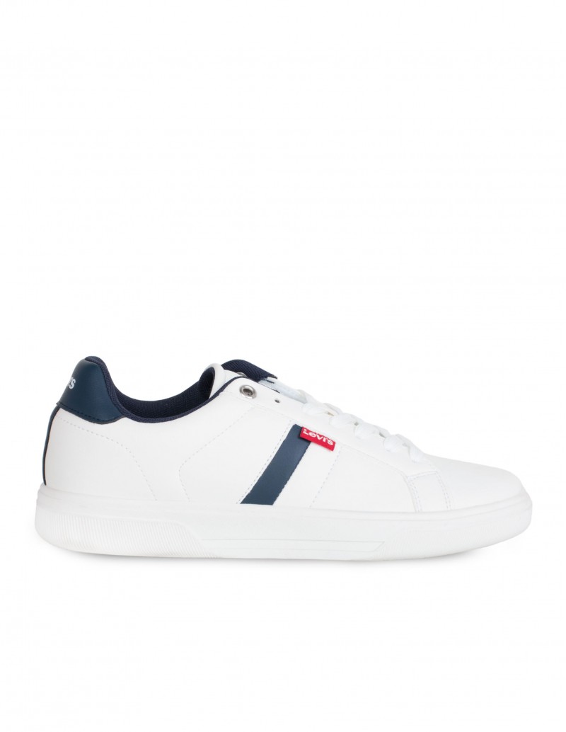 Zapatillas blancas con cordones para hombre Levis. Envío 24h-72h.