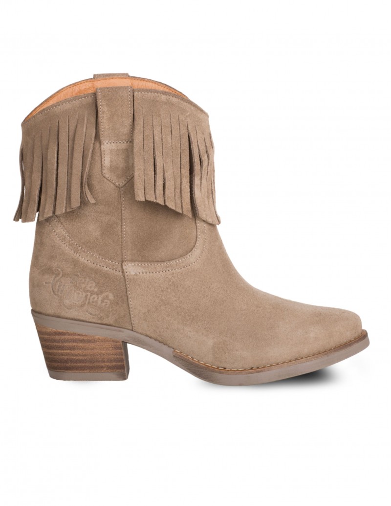 Botines Camperos Flecos Beige PERA LIMONERA