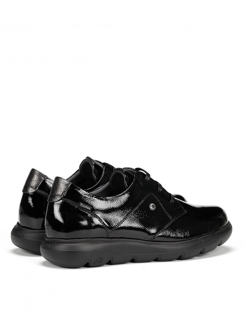 Blucher Mujer Charol Negros