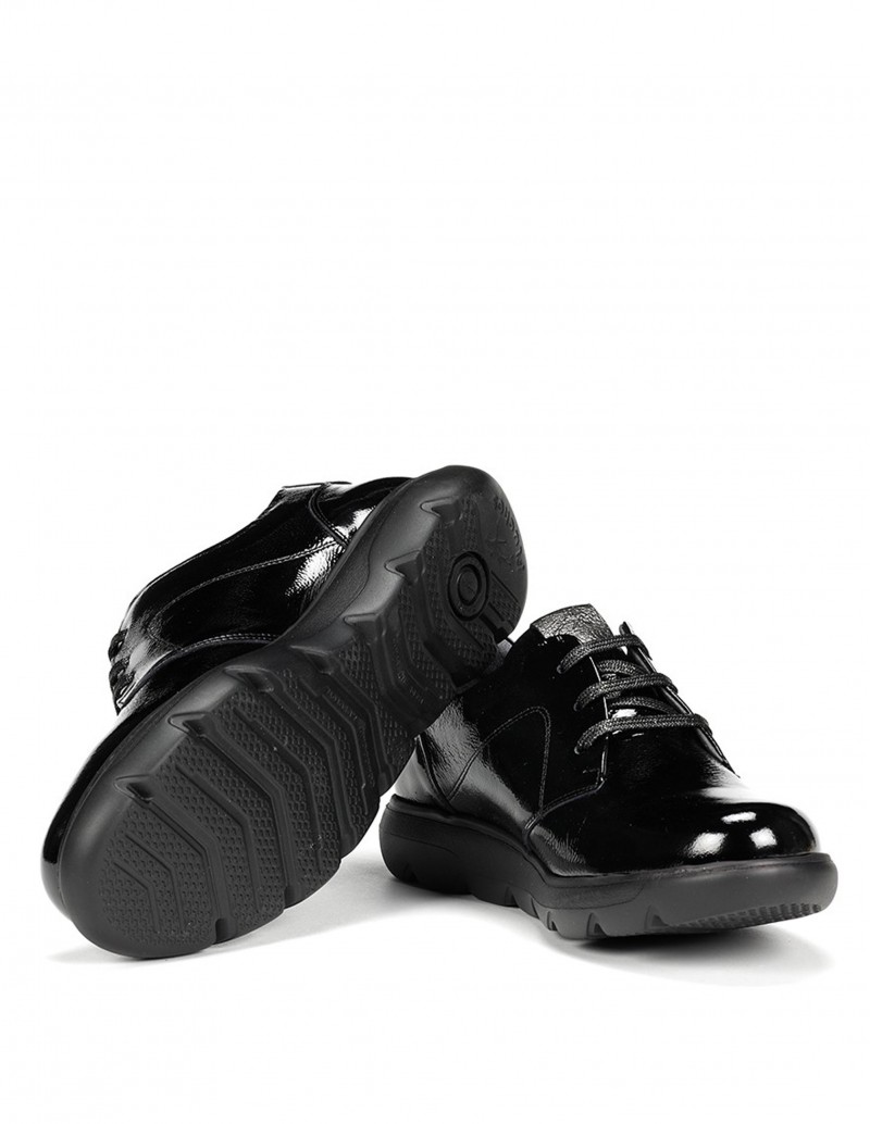 FLUCHOS Zapatos Mujer Charol Negros