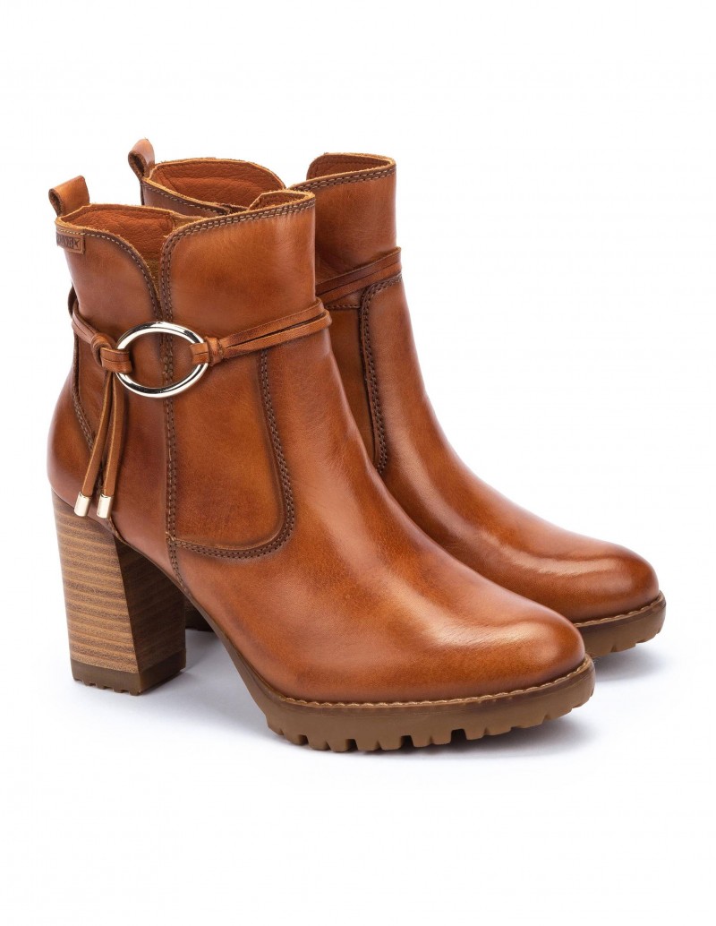 PIKOLINOS Botines Tacón Cuero 2