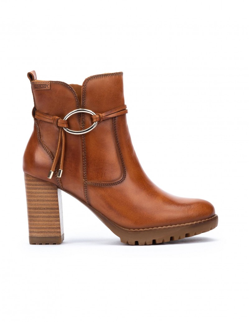 PIKOLINOS Botines Tacón Cuero