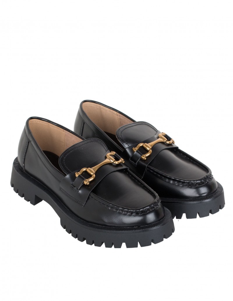 Mocasines Track Negros Cadena