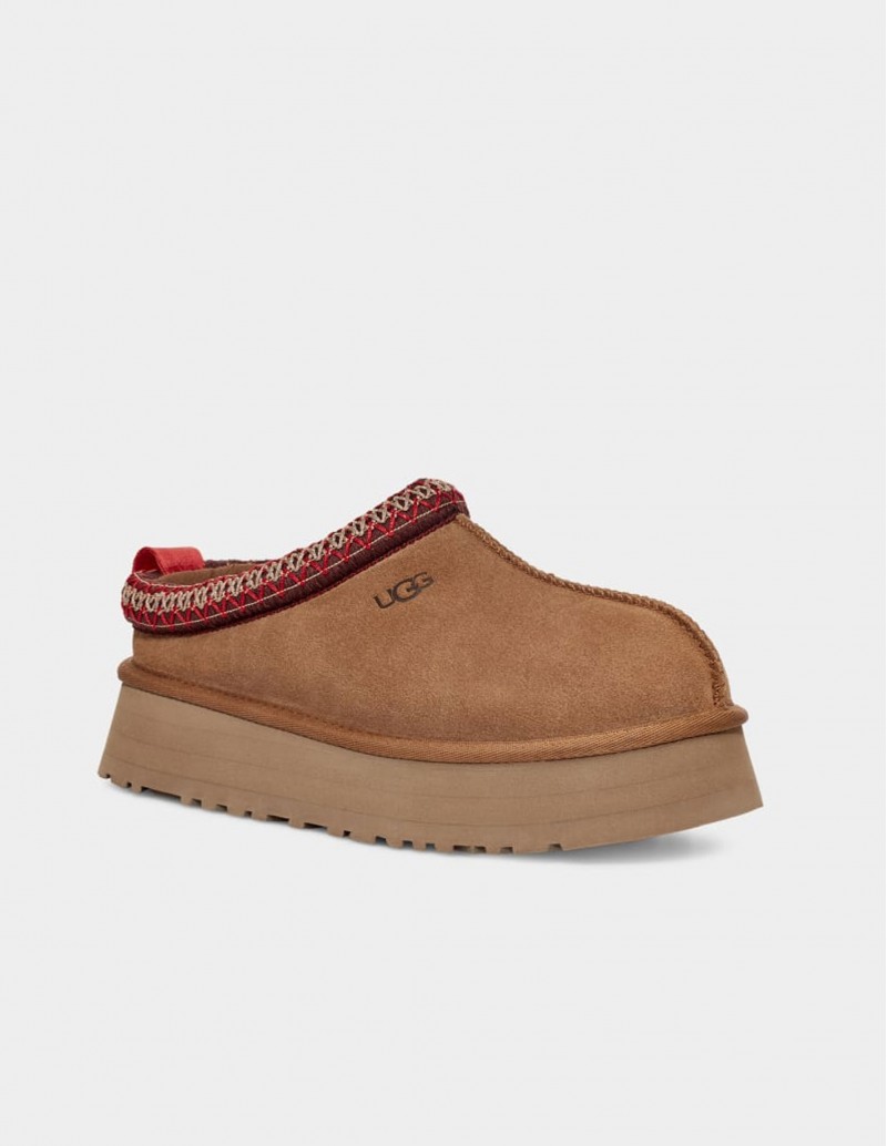 Zuecos marrones Plataforma mujer UGG