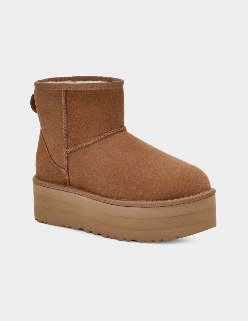 Botas Plataforma Classic Mini Cuero UGG 2