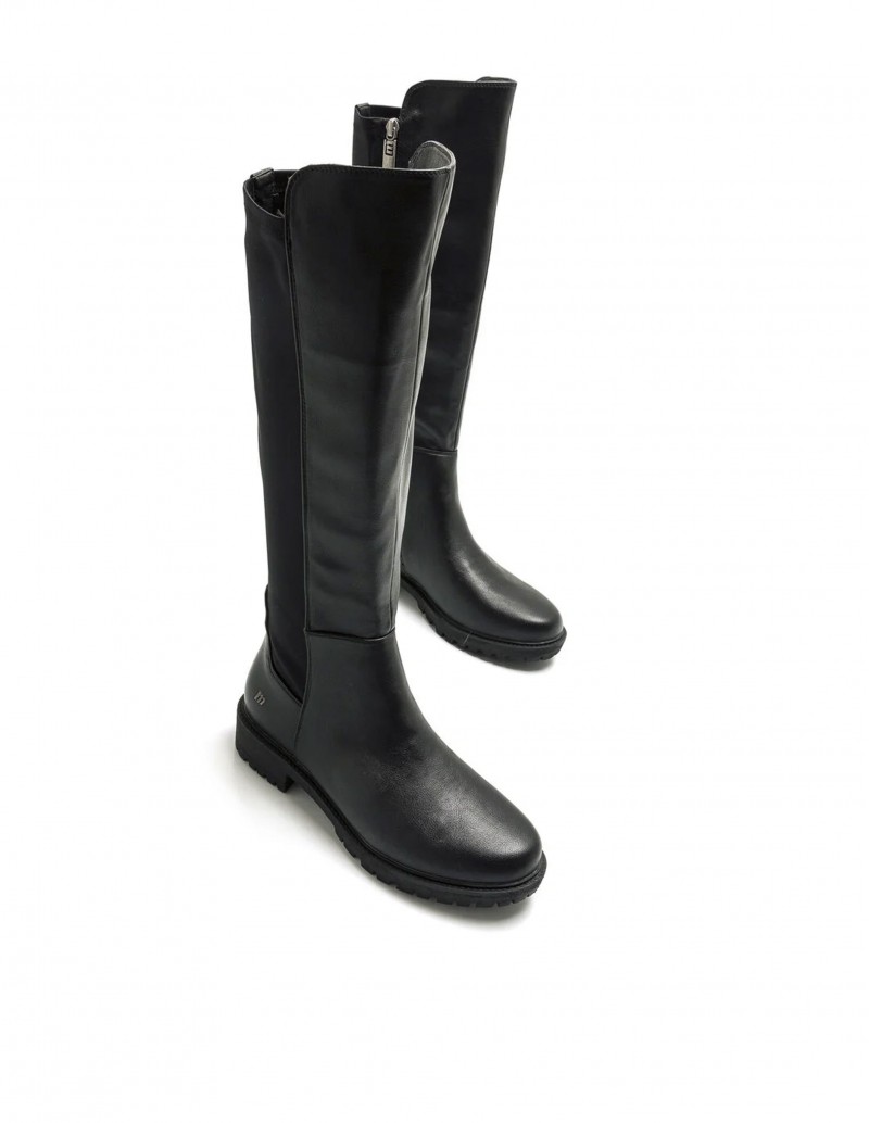 Botas altas negras Mustang Campa