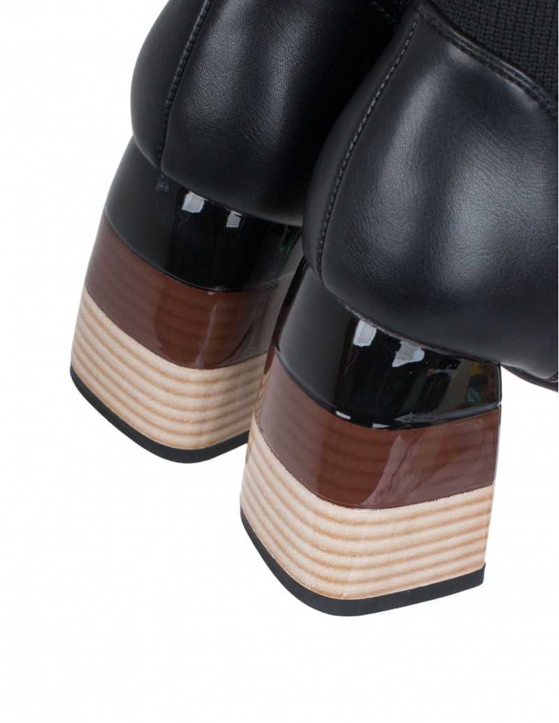 Botines Tacón Retro ROCKAWAY