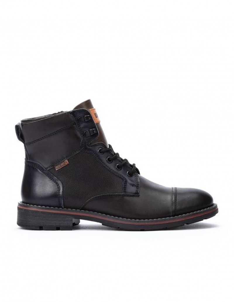 PIKOLINOS Botas Militares Piel Negras