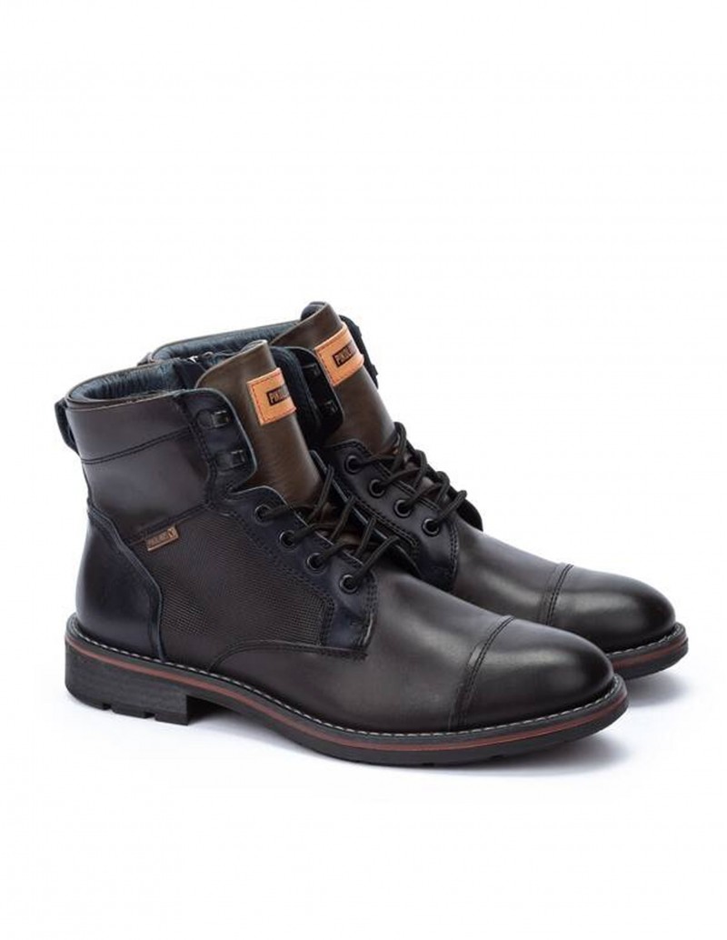 PIKOLINOS Botas Militares Piel Negras 2
