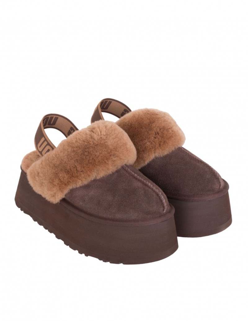 Zuecos Pelo Funkette Marrón UGG 2