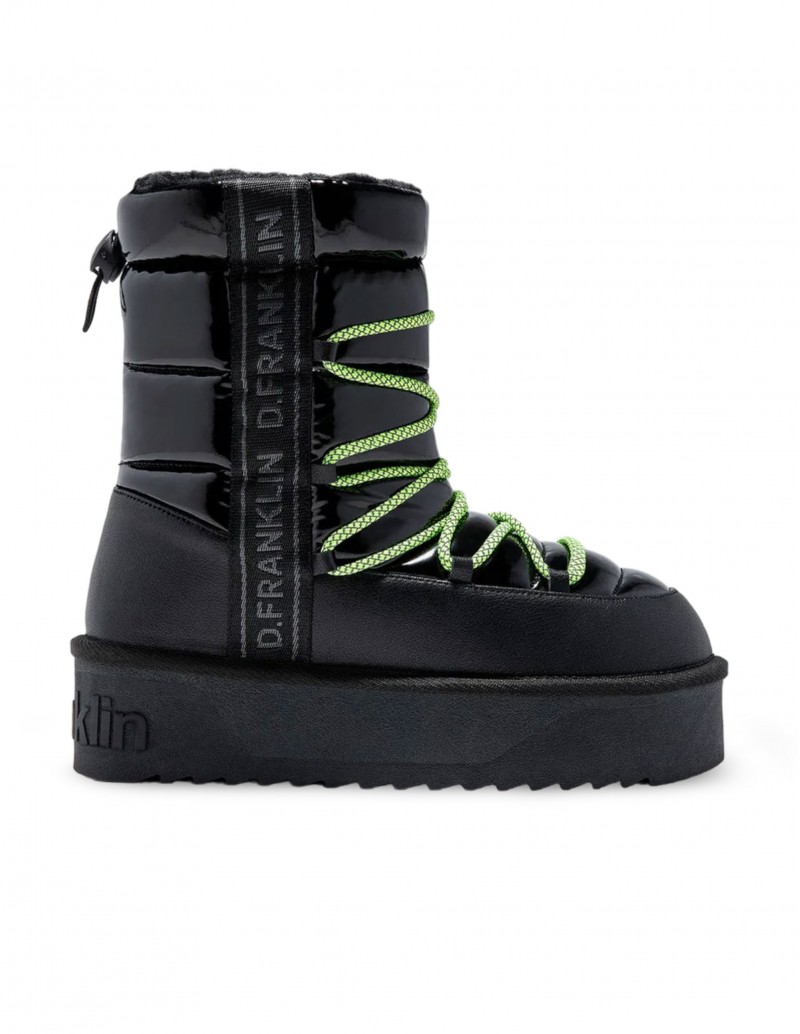 D FRANKLIN Botas Acolchadas Apreski Negras