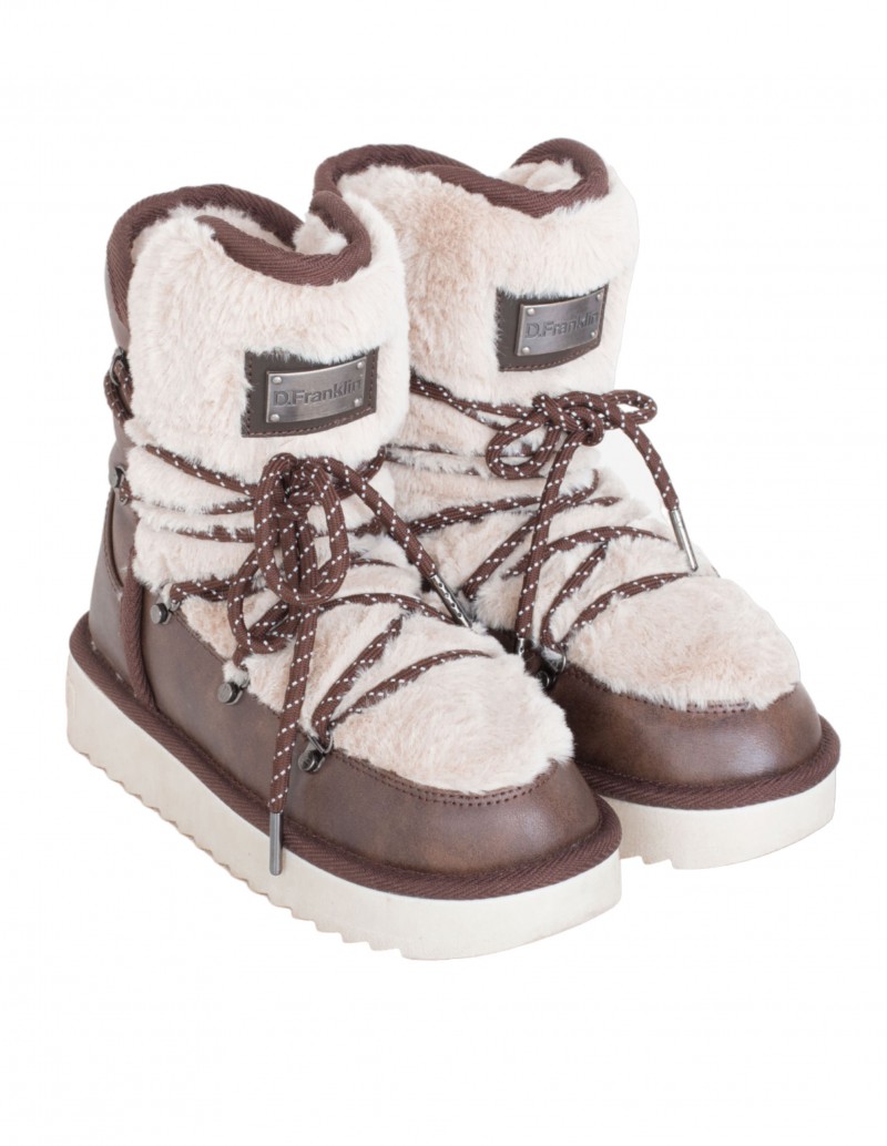 Botas Australianas Cordones Cuero Pelo 2