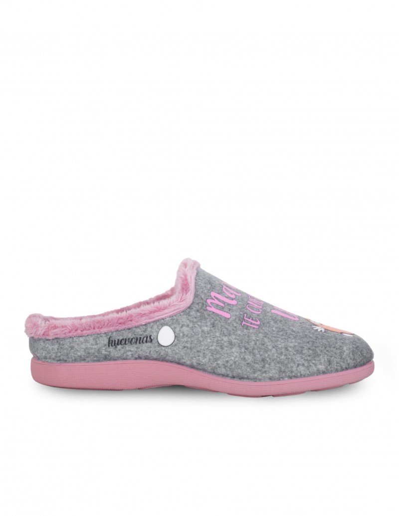 Zapatillas Casa Mamá Te Queremos Un Huevo 2
