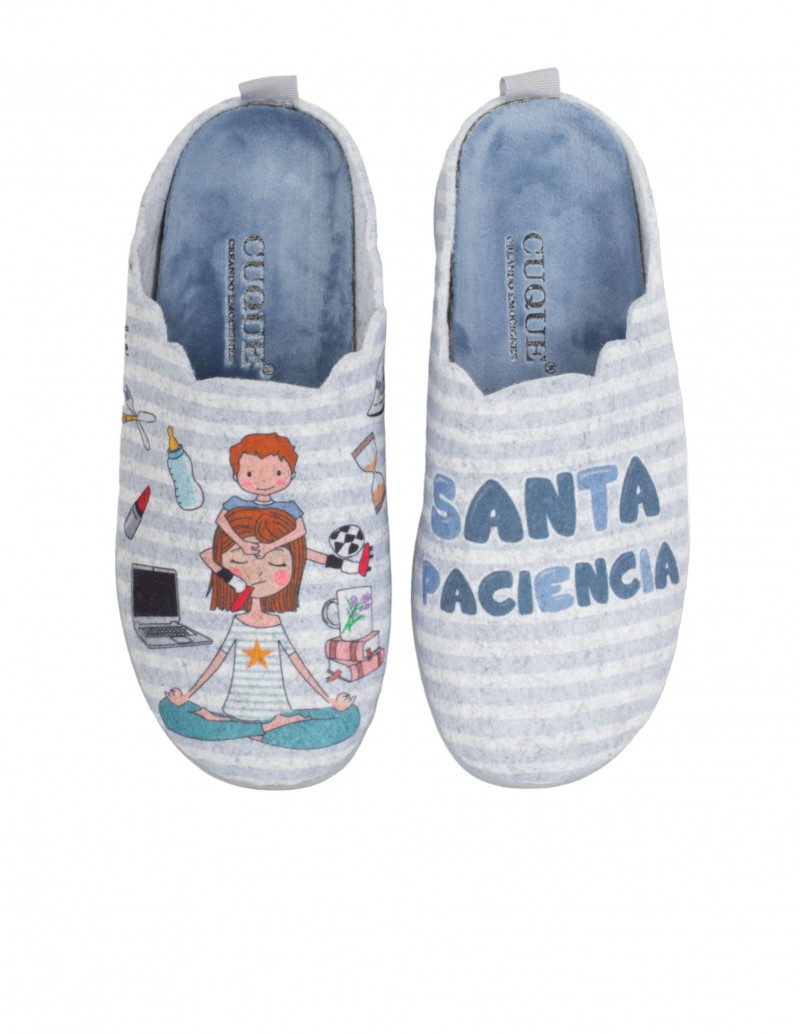 Zapatillas Casa Fieltro Santa Paciencia