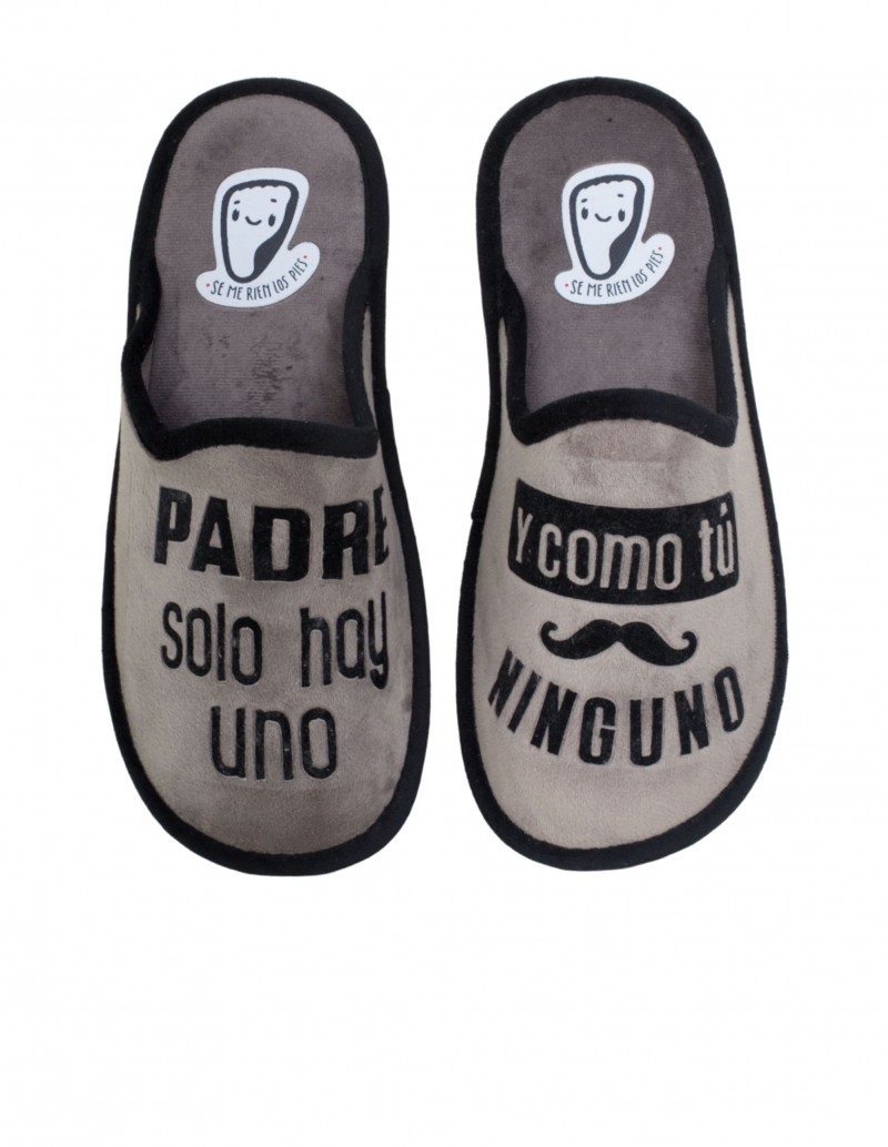 SE ME RÍEN LOS PIES Zapatillas Padre Solo Hay Uno Gris